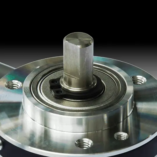 Eixo de um encoder rotativo de metal